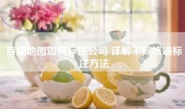 百度地图如何标注公司 详解不同终端标注方法