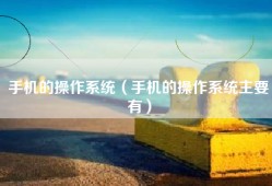 手机的操作系统（手机的操作系统主要有）