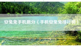 安兔兔手机跑分（手机安兔兔排行榜）