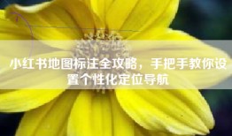 小红书地图标注全攻略，手把手教你设置个性化定位导航
