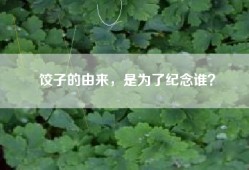 饺子的由来，是为了纪念谁？