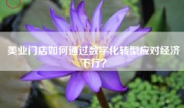 美业门店如何通过数字化转型应对经济下行？