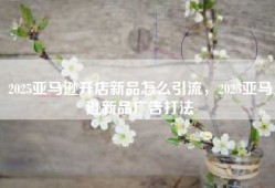 2025亚马逊开店新品怎么引流，2025亚马逊新品广告打法