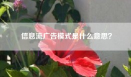 信息流广告模式是什么意思？