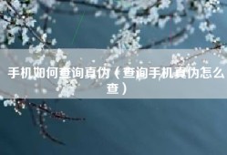 手机如何查询真伪（查询手机真伪怎么查）