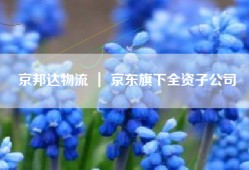 京邦达物流 ｜ 京东旗下全资子公司