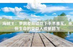 海贼王：罗阴差阳错吃下手术果实，永恒生命的受益人或是路飞