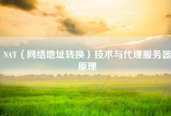 NAT（网络地址转换）技术与代理服务器原理