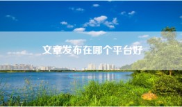 文章发布在哪个平台好