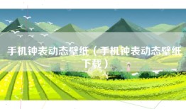 手机钟表动态壁纸（手机钟表动态壁纸下载）