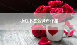小红书怎么发布作品