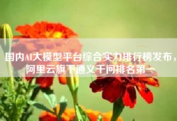 国内AI大模型平台综合实力排行榜发布，阿里云旗下通义千问排名第一