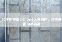 饺子回应申公豹为什么是结巴，结巴是因为被霸凌