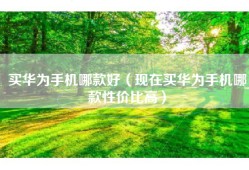 买华为手机哪款好（现在买华为手机哪款性价比高）