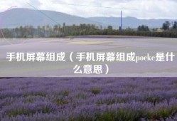 手机屏幕组成（手机屏幕组成pocke是什么意思）
