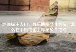 地图标注入口，导航地图北斗导航，怎么在手机地图上标记多个地点