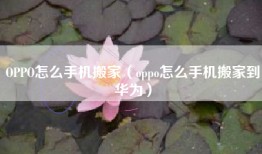 OPPO怎么手机搬家（oppo怎么手机搬家到华为）