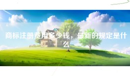 商标注册费用多少钱，最新的规定是什么