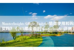 MonsterInsights Google Analytics值得使用和购买吗？（2021年全面的MonsterInsights评测）