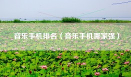 音乐手机排名（音乐手机哪家强）