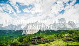 手机exe文件用什么打开(手机exe文件用什么打开好)