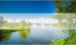 “碰一碰”支付背后的黑科技：NFC，了解一下