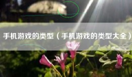 手机游戏的类型（手机游戏的类型大全）
