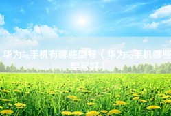 华为5g手机有哪些型号（华为5g手机哪些型号好）