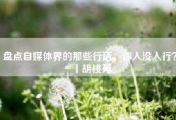 盘点自媒体界的那些行话，你入没入行？丨胡桃苑