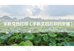 手机文档打印（手机文档打印的步骤）