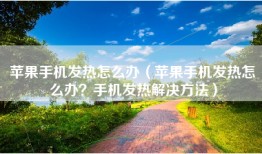 苹果手机发热怎么办（苹果手机发热怎么办？手机发热解决方法）