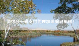 警惕碰一碰支付代理加盟骗局揭秘！
