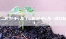 三国志9手机版（三国志9手机版下载安装）