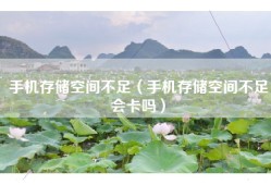 手机存储空间不足（手机存储空间不足会卡吗）