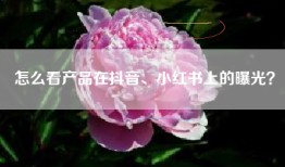 怎么看产品在抖音、小红书上的曝光？