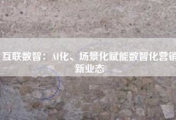 互联数智：AI化、场景化赋能数智化营销新业态