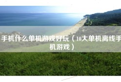 手机什么单机游戏好玩（10大单机离线手机游戏）