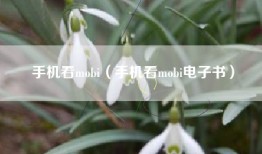 手机看mobi（手机看mobi电子书）