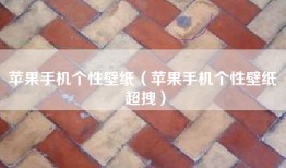 苹果手机个性壁纸（苹果手机个性壁纸 超拽）