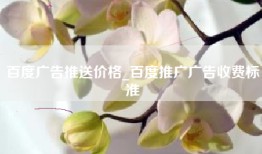 百度广告推送价格_百度推广广告收费标准