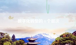 数字化转型的 4 个层次