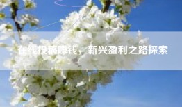 在线投稿赚钱，新兴盈利之路探索
