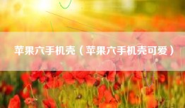 苹果六手机壳（苹果六手机壳可爱）