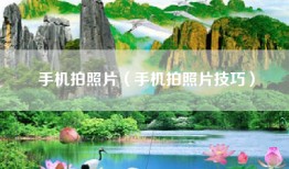 手机拍照片（手机拍照片技巧）
