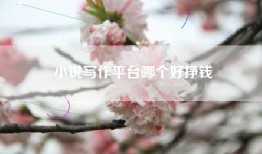 小说写作平台哪个好挣钱