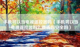 手机可以当电视遥控器吗（手机可以当电视遥控器吗？要钱吗安全吗）
