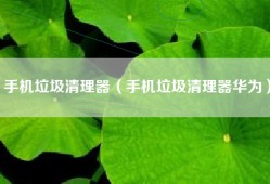 手机垃圾清理器（手机垃圾清理器华为）