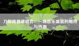 刀郎南昌演唱会：一场音乐盛宴的期待与热潮