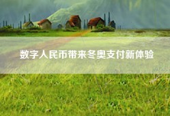 数字人民币带来冬奥支付新体验