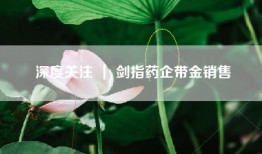 深度关注 ｜ 剑指药企带金销售